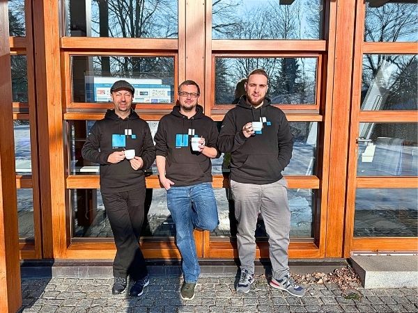 Cloudheros bei der Kaffeepause zum Jahresauftakt 2024